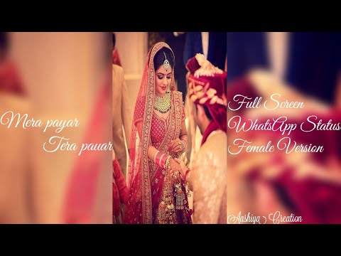 Mera Pyar Tera Pyar Female Version Full Screen WhatsApp Status | Swag Video Status