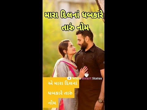 Mara dil na dhabkare taru nom Gujarati full screen status Gujrati | Swag Video Status