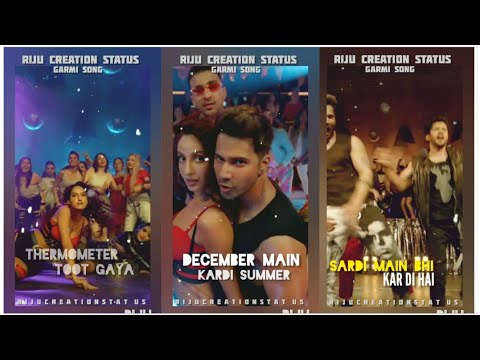 Garmi Song Full Screen Status | Street Dancer 3D | Varun D, Nora F, Shraddha K, Badshah, Neha K | Swag Video Status
