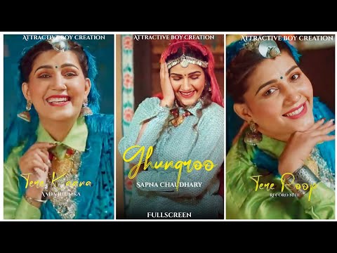 Ghunghroo Sapna Chaudhary Song??Full Screen Status | New Haryanavi Songs 2021 | Swag Video Status