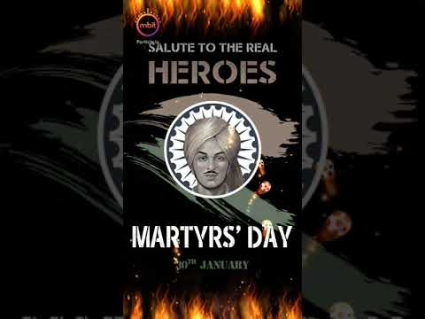 Happy Martyrs' Day Special Full Screen Whatsapp Status | Real Heroes of India | Tere Bin Bhagat Singh | Swag Video Status