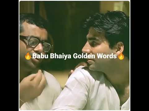 Hera pheri Babu bhaiya golden words status || motivation status | Swag Video status