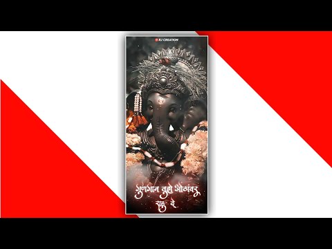 ganpati full screen 4k HD 🙏🏻 Swag Video Status