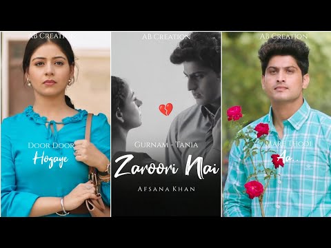 Afsana Khan : Zaroori Nai Fullscreen Status | Swag Video Status