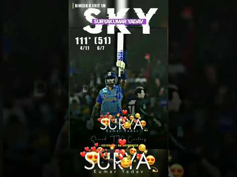 Suryakumar Yadav Century Status | Swag Video Status